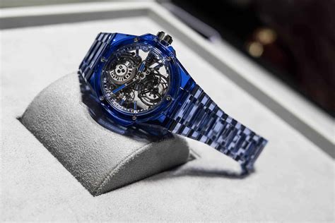 hublot watch price blue|hublot blue sapphire.